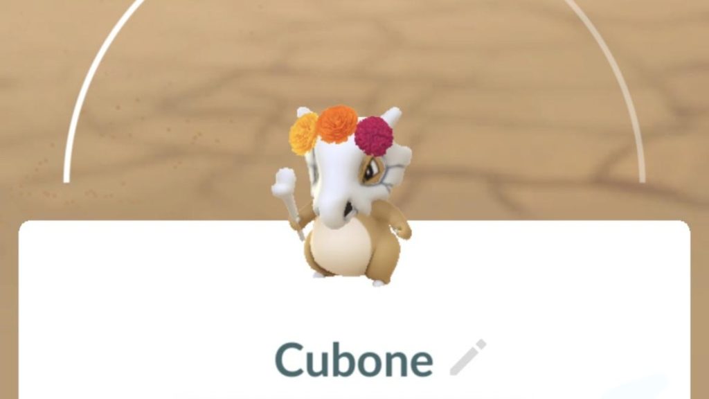 Cempasuchil Crown Cubone Pokemon GO Pokedex