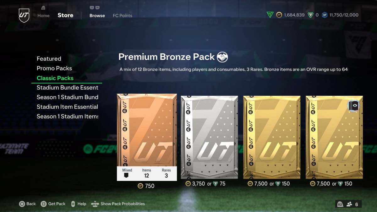 Bronze packs to begin the League SBCs grind