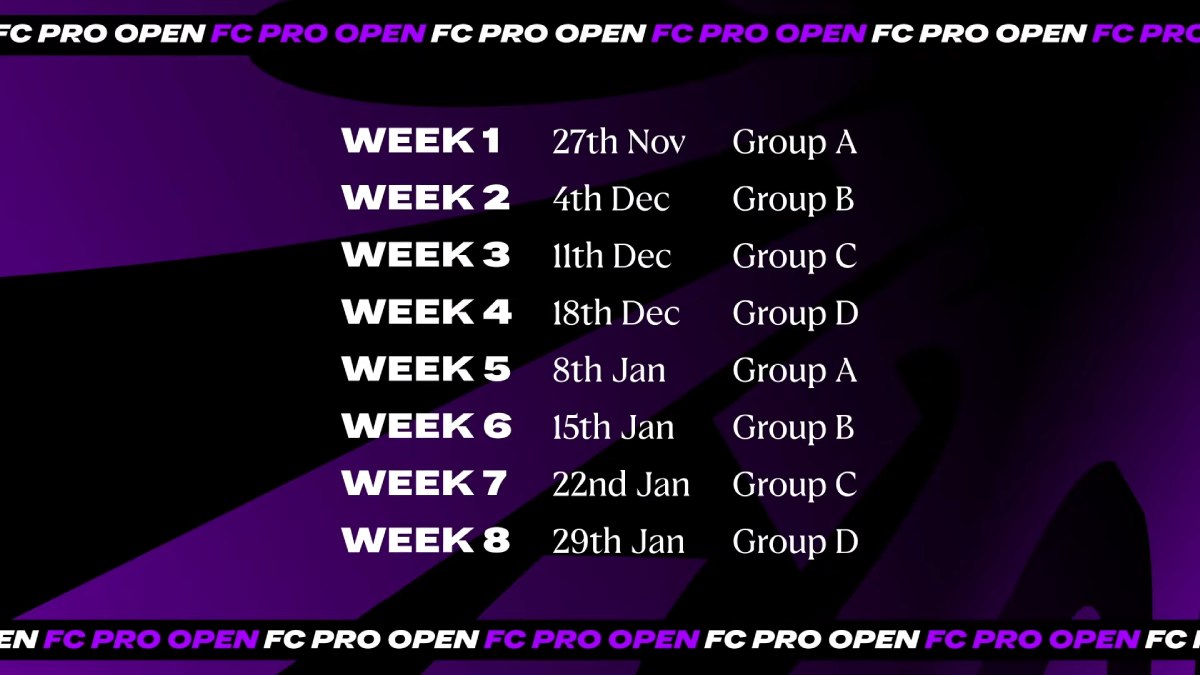 FC Pro Open Dates