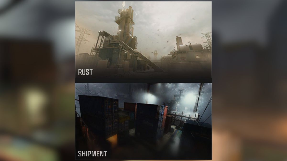Rust and Shipment maps for Rustment 24:7 Playlist in MW3