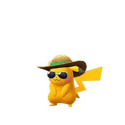 Shiny Summer Flair Pikachu Pokemon GO