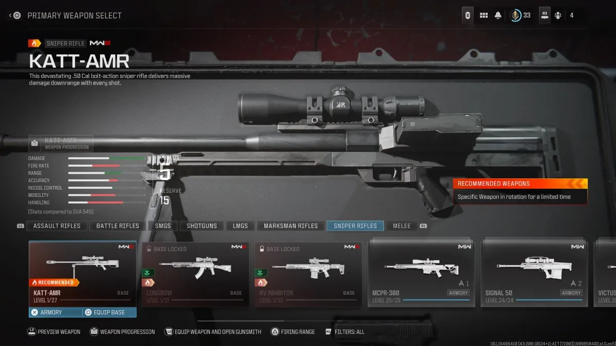 MW3 Sniper Rifle