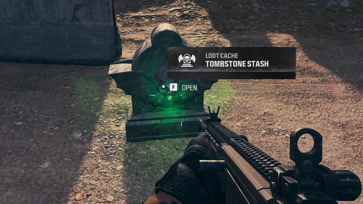 Tombstone Stash Grave in MW3 Zombies