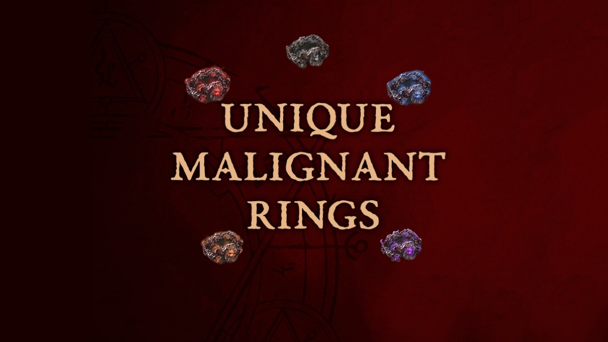 Unique Malignant Rings Diablo 4