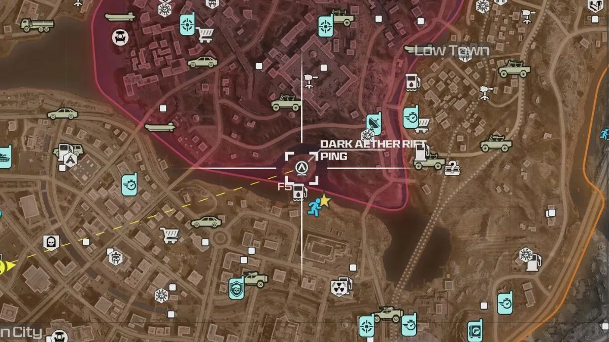 Dark Aether Location on Map in MW3 Zombies