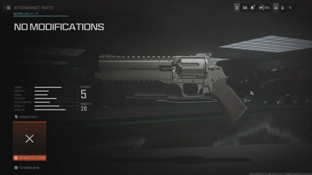 JAK Beholder Rifle Kit Bug showing No Modifications for Tyr Conversion Kit in Menu in MW3