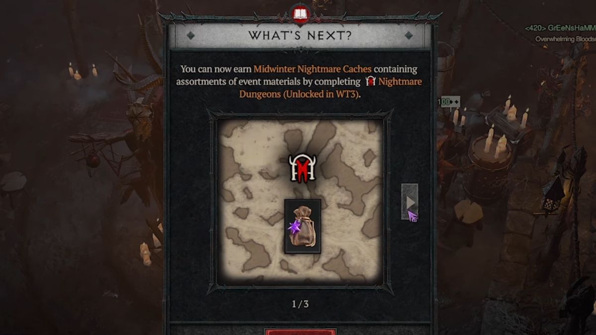 Midwinter Caches banner in the Midwinter Blight in Diablo 4 Season 2