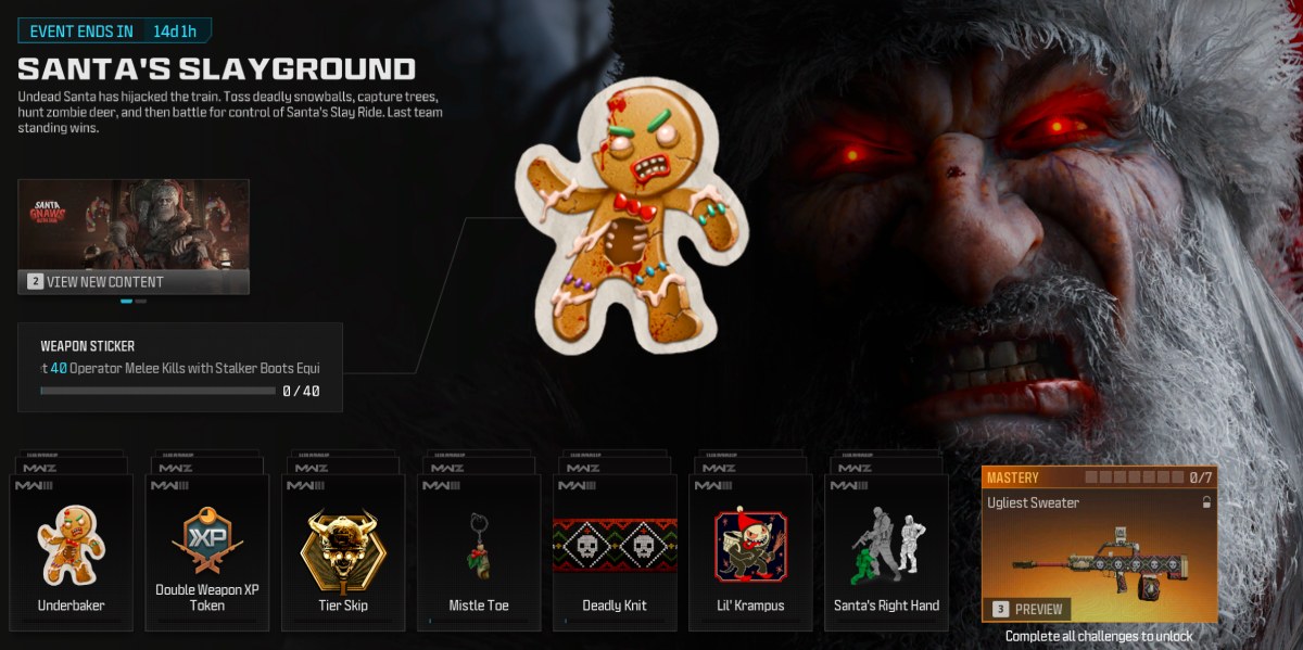Santa's Slayground Event in MW3 and Warzone