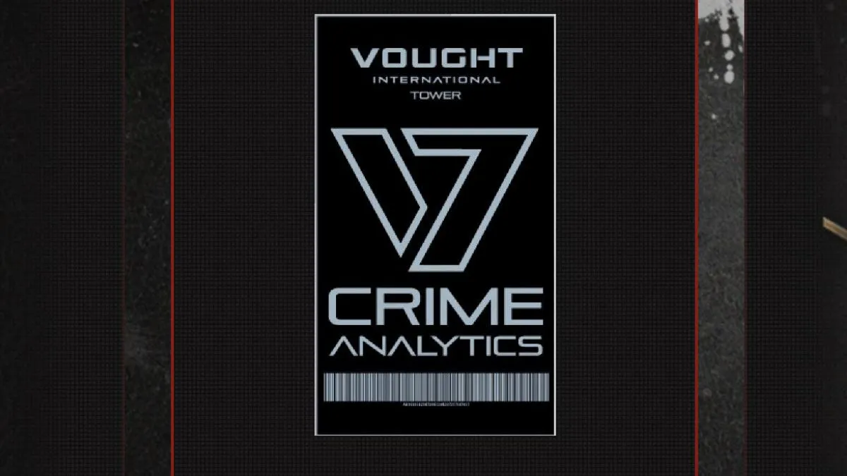 Vought Crime Analytics Large Decal The Boys Vought Week reward for MW3