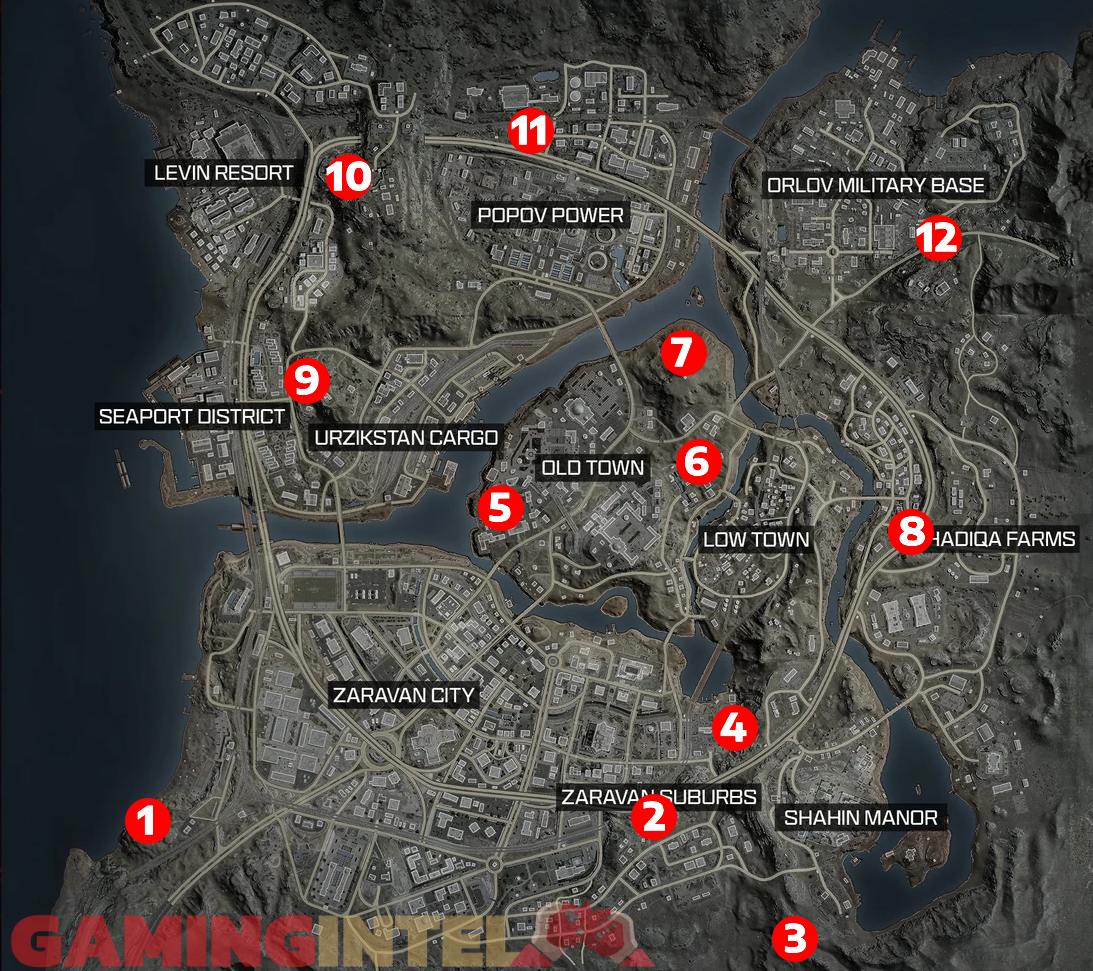 All Urzikstan Bunker Locations in Warzone and MW3