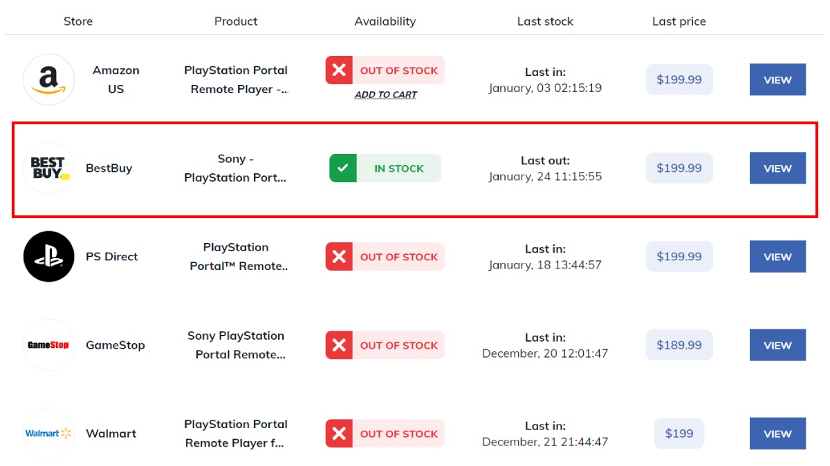 Best Buy PlayStation Portal Restock January 24
