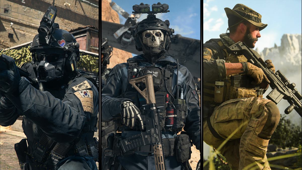 Call of DUty Operators including Ghost and Captain Price