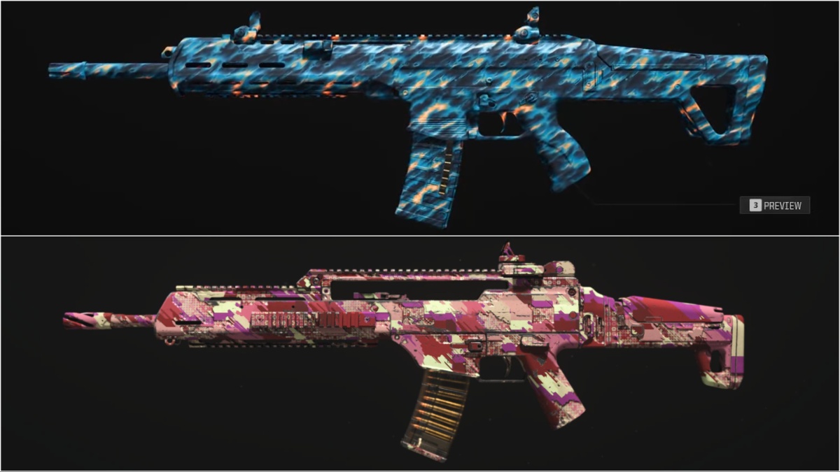 Comparison between Coherence and Golden River Camo in MW3