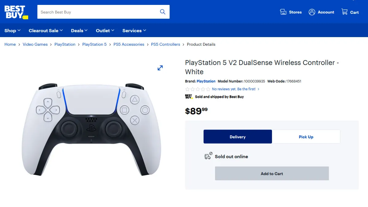 PlayStation 5 V2 DualSense Wireless Controller Best Buy Canada