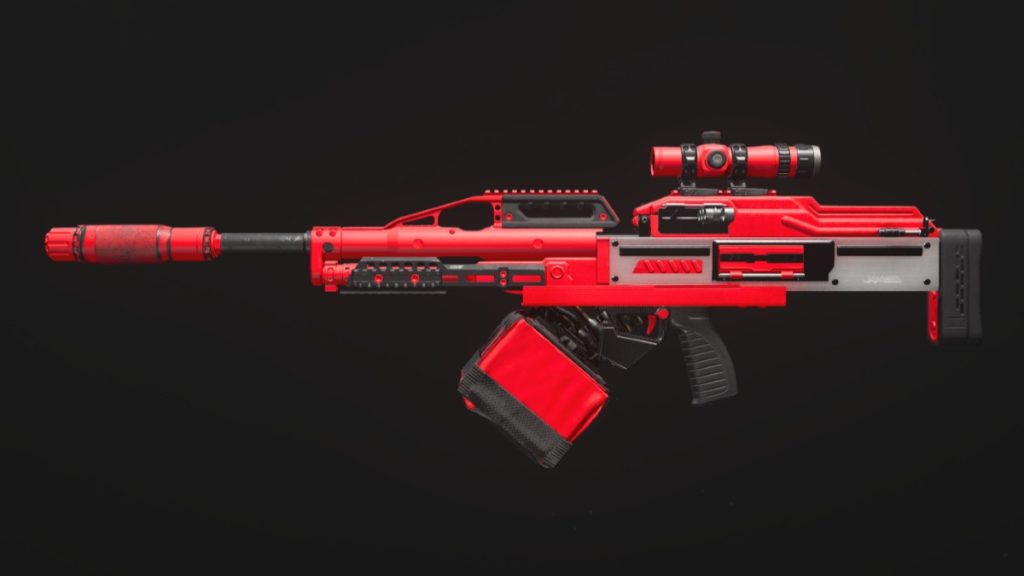 Pulemyot 762 Red Camo Warzone