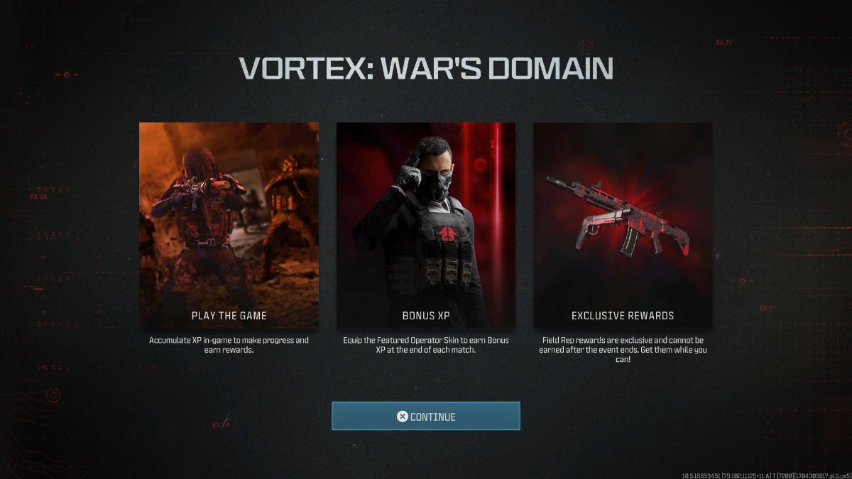 Vortex War's Domain event info in MW3