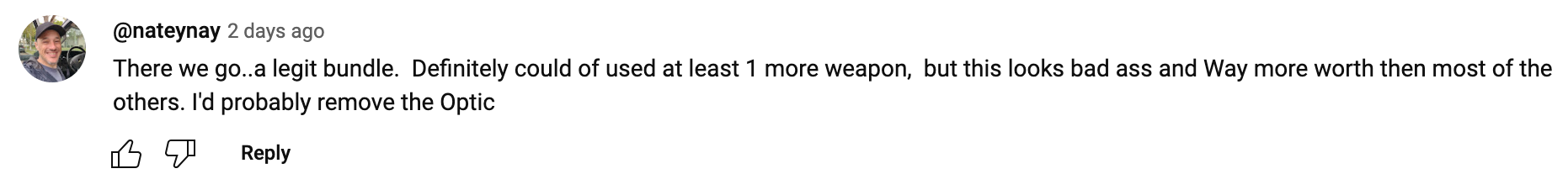 YouTube comment worth it Horsemen War Bundle in MW3
