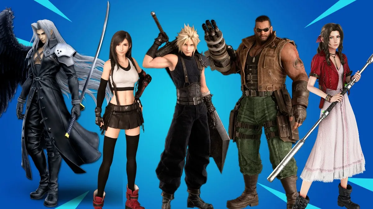 ff7 remake characters in Fortnite