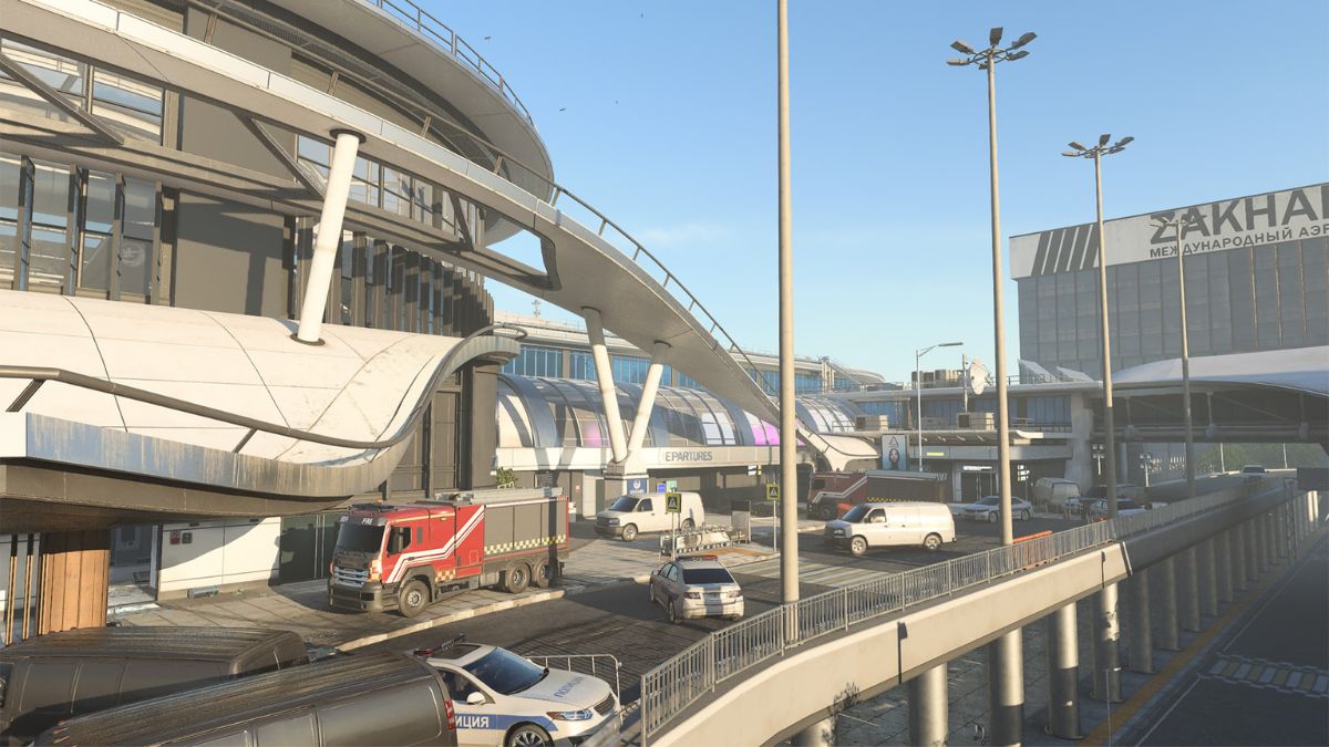Exterior of Departures map in MW3 season 2