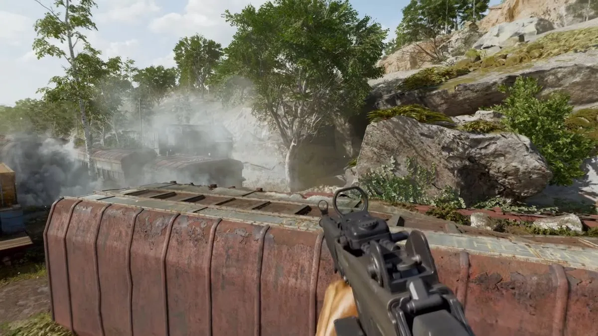 Standing on Derailed Train in Black Ops 6 Multiplayer