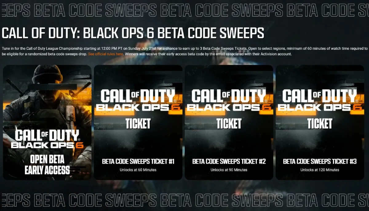 call of duty black ops 6 beta code ps4