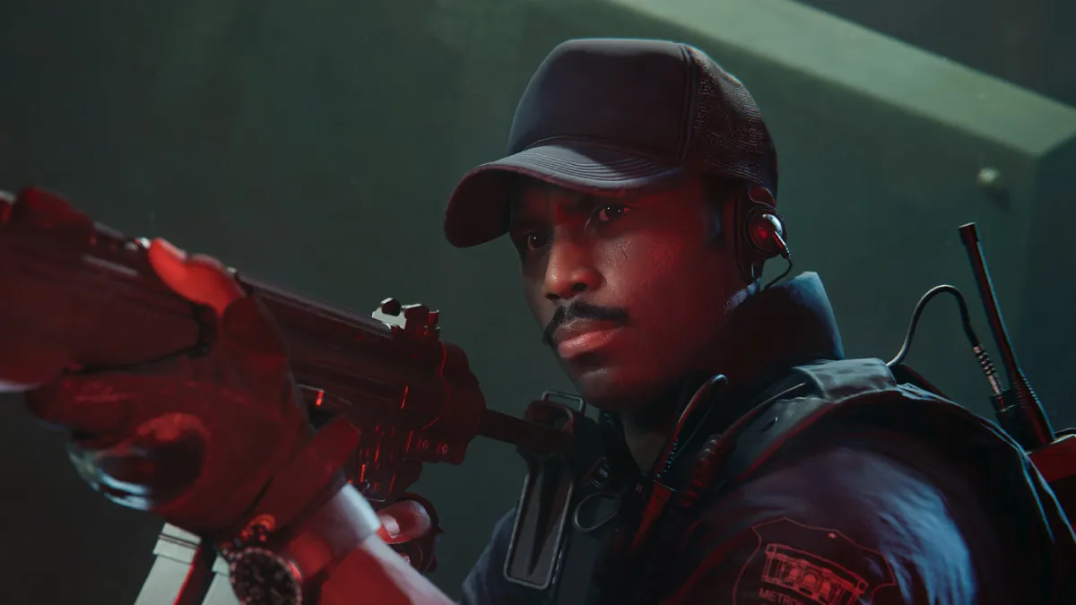 Soldier in Black Ops 6 Holding MP5