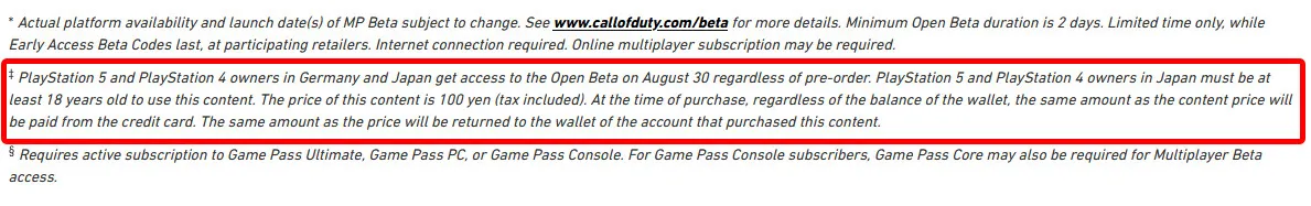 Activision Support Free Open Beta Key