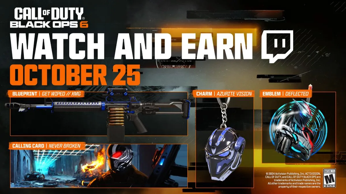 Twitch Rewards for Black Ops 6 October 25