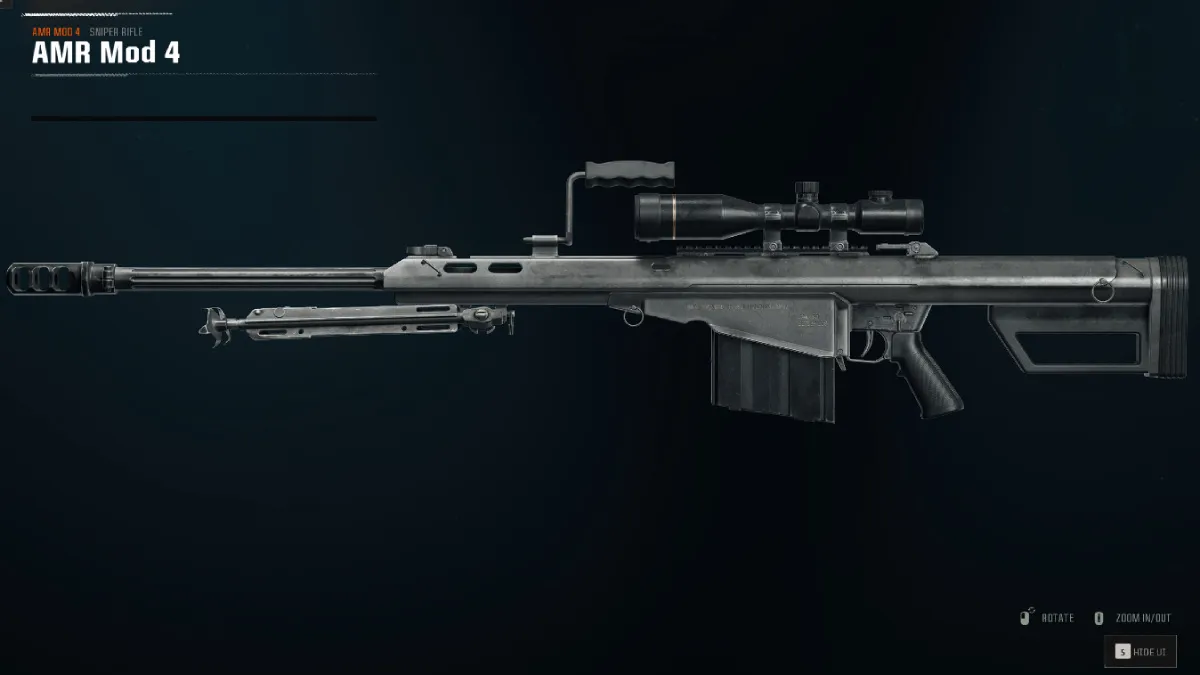 AMR Mod 4 Sniper Rifle Black Ops 6