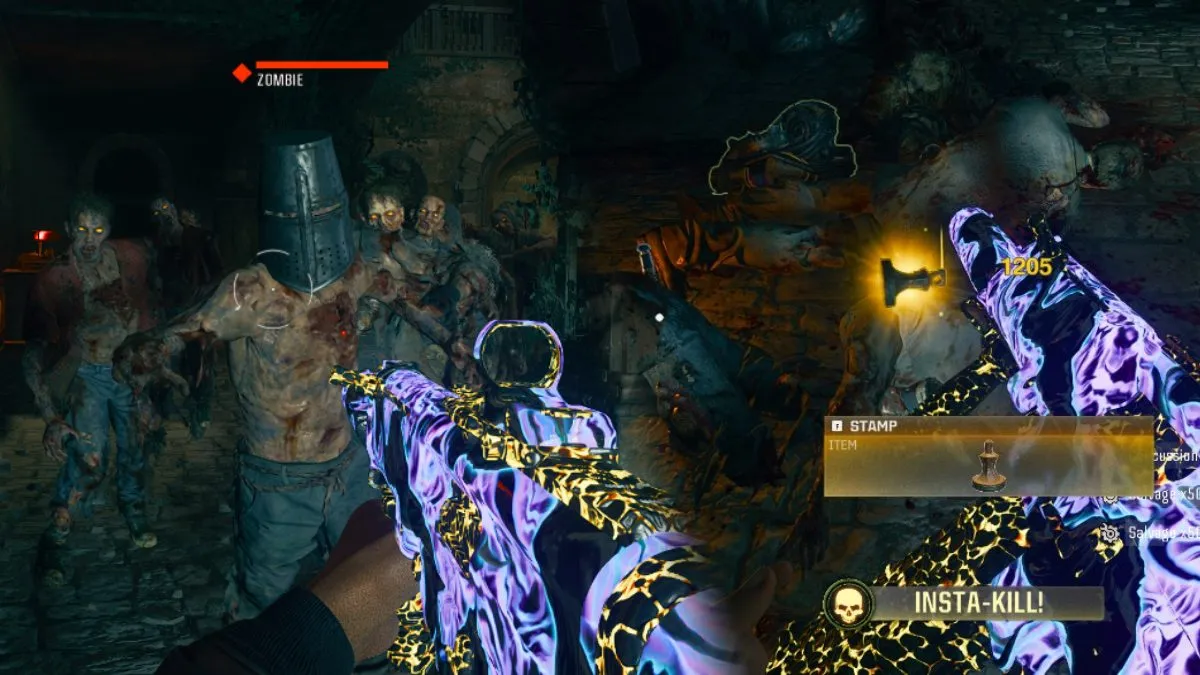 Knight Zombie in Black Ops 6 Citadelle des Morts