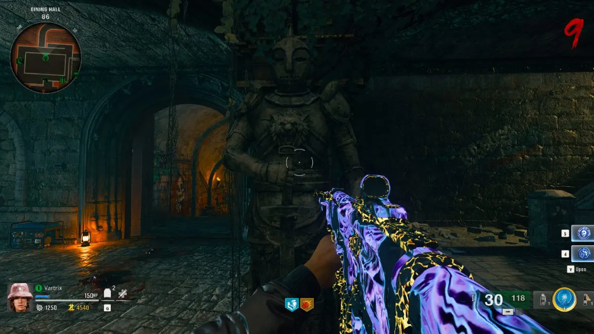 Lion Knight in Black Ops 6 Zombies Citadelle des Morts