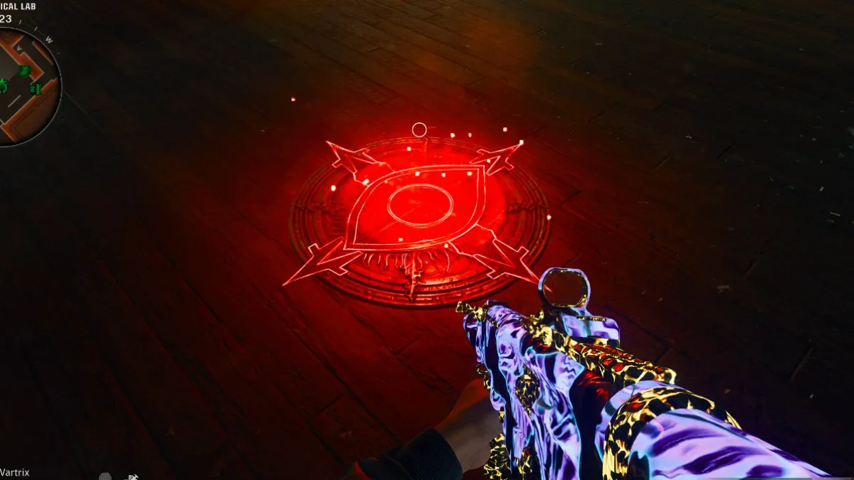 Symbol Traps in Citadelle des Morts BO6 Zombies