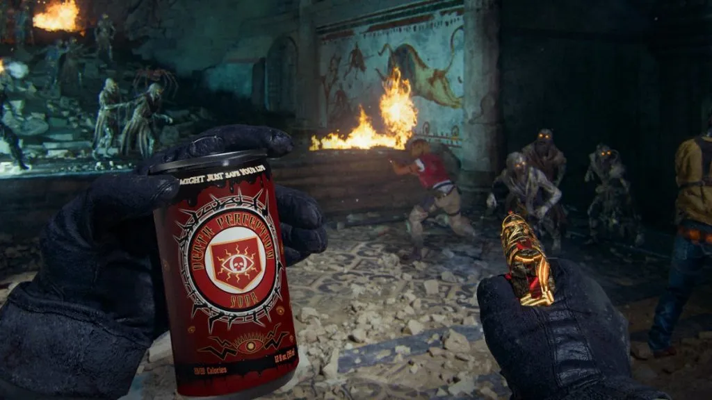 Death Perception Perk Can in The Tomb Black Ops 6 Zombies